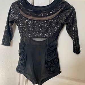 DANCE COSTUME- with stoned choker and hairpiece